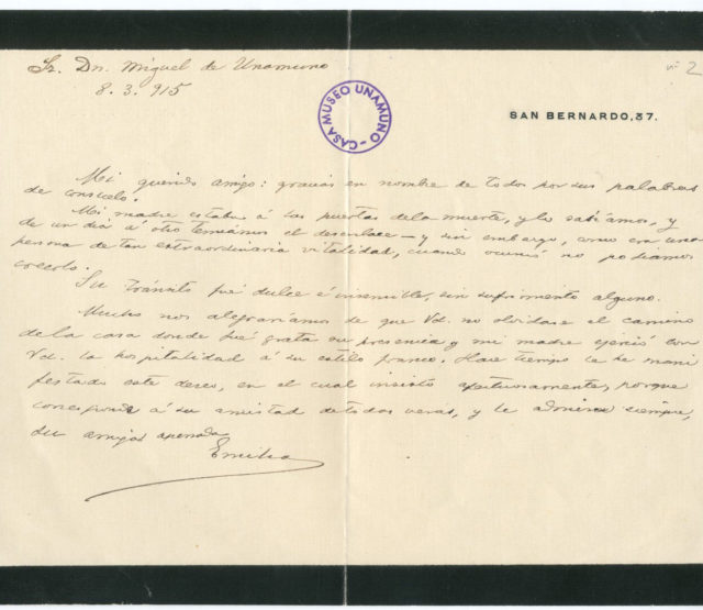 Epistolario Miguel de Unamuno
