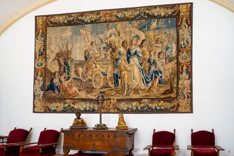 Tapiz salón rectoral Casa Museo Unamuno