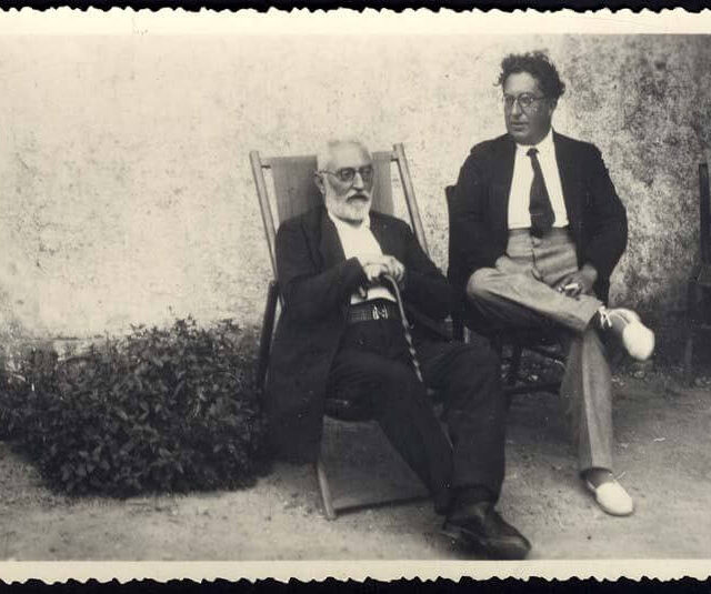 Hendaya con Eduardo Ortega y Gaset
